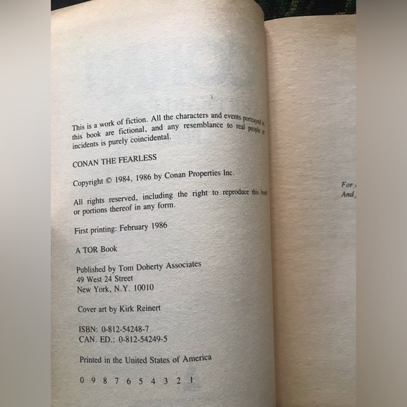 Conan the Fearless Steve Perry TOR Trade Paperback Fantasy Book - Picture 2 of 4